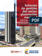 Informe Gestión Sector Planeación Nacional 2016-2017