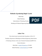 Methods of Producing Single Crystal: Author Note