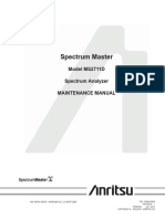 Spectrum Master: Model MS2711D Spectrum Analyzer Maintenance Manual