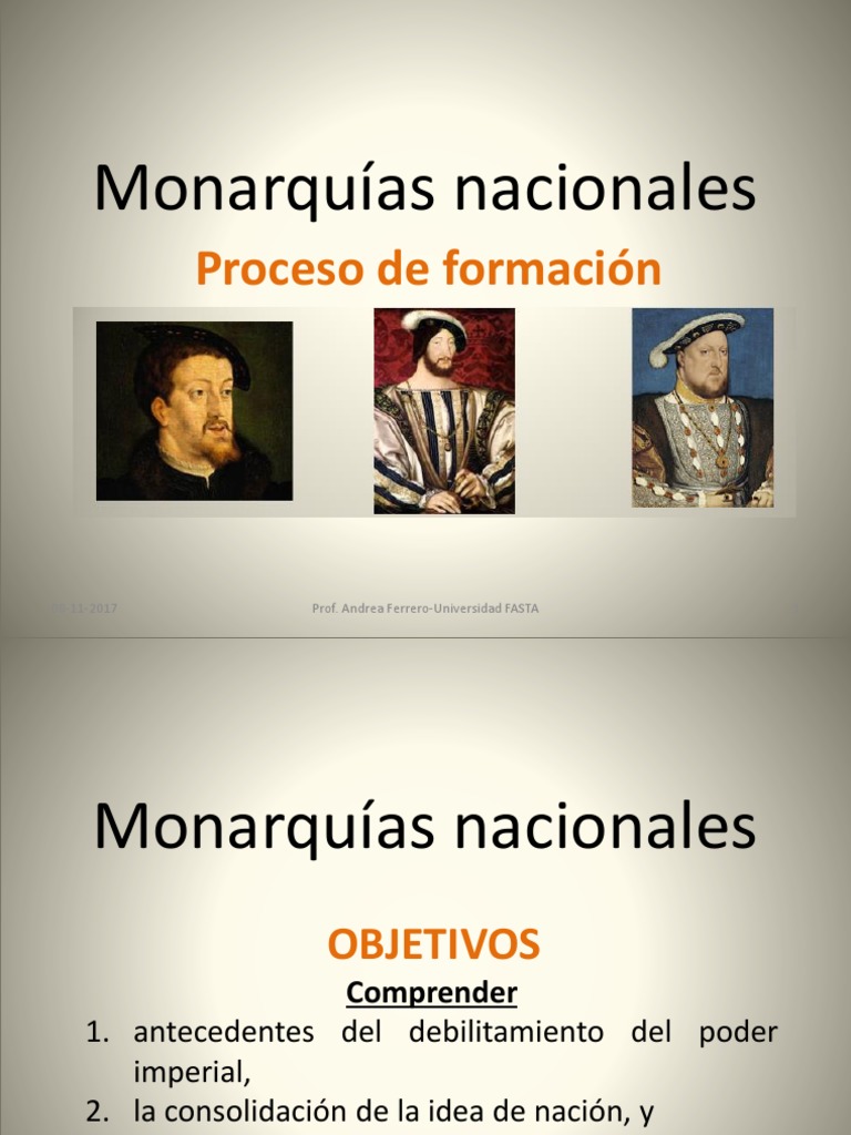 Las Monarquías Nacionales-1 | Monarca | España