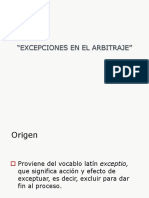 094 (1) .010 - Excepciones en El Arbitraje