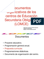 4.1 Documentos Organizativos Centros ESO LOMCE