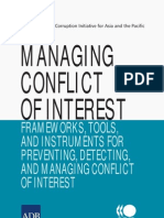 Managing Conflict Interest