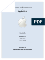 Apple Ipod: An Advertisement and Sales Promotion Analysis of