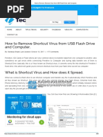 How To Remove Shortcut Virus From USB Flash Drive and Computer