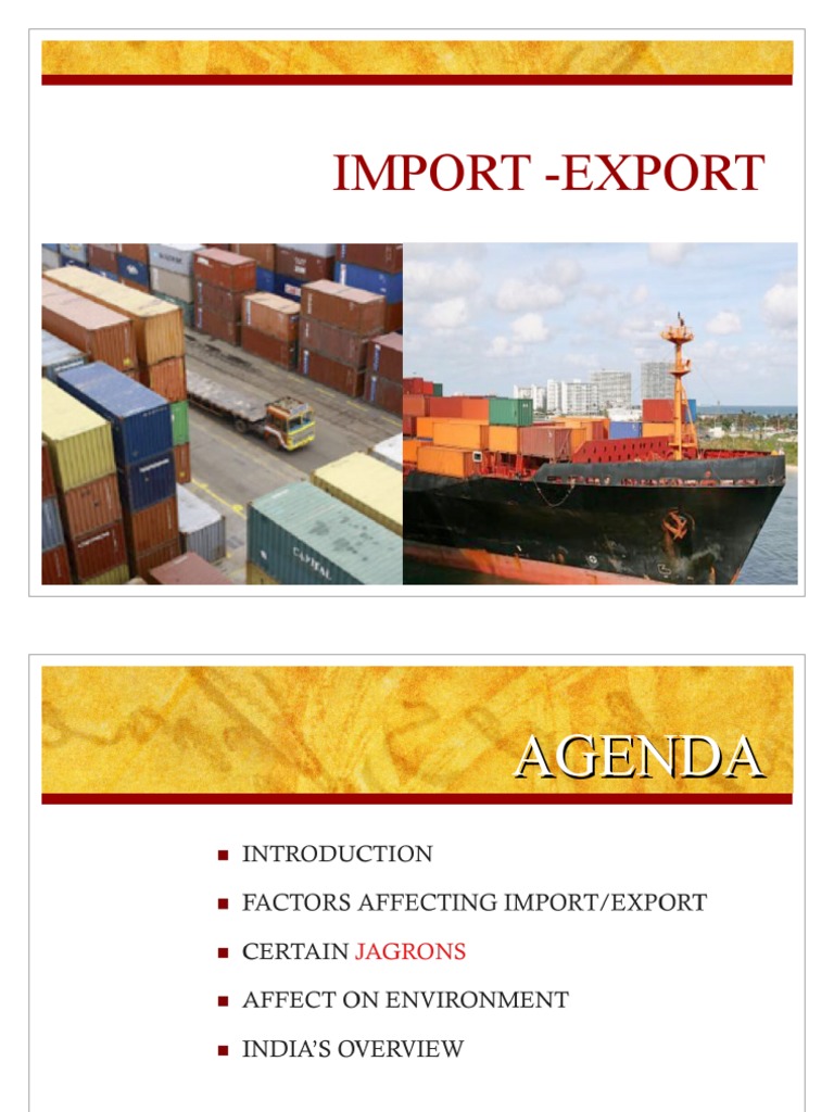 Import Export | PDF