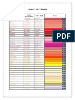 Código de colores RGB y Hexadecimal