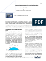 Effect of Drop Volume On Static Contact Angles: SL SG