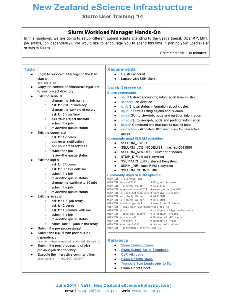 Slurm User Training: Job Submission Guide | PDF | File System | Command ...