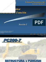 Curso Excavadora Hidraulica pc200 LC 7 Komatsu Estructura Funciones Cabina Sistema Monitor Componentes Elementos PDF