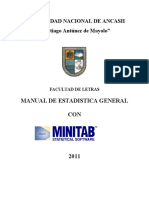 Estadística General Minitab