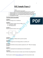CBSE Sample Paper- 3