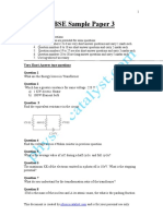 CBSE Sample Paper - 3