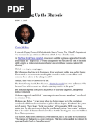 ratcheting up the rhetoric  black lives matter 