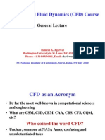 Computational Fluid Dynamics (CFD) Course: General Lecture