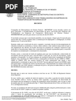 Decisão TRT - Metrô-DF