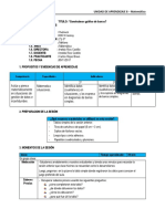 Sesion de Aprendizaje Construimos Grafico de Barras