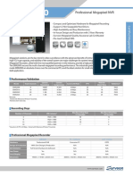 Professional Megapixel NVR: Performance Validation