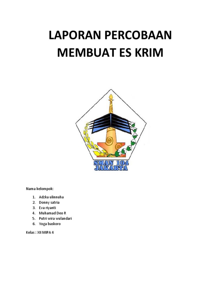 Percobaan Membuat Es Krim