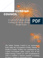 Indian Nursing Council: To Establish Uniforms Standards of Training For Nurses, Midwives and Health Visitor