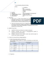 Plan de Mejora Área de Tutoria