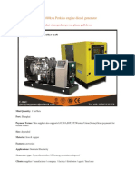 64kw/80kva Perkins Engine Diesel Generator: Select Other Product Power, Please Pull Down
