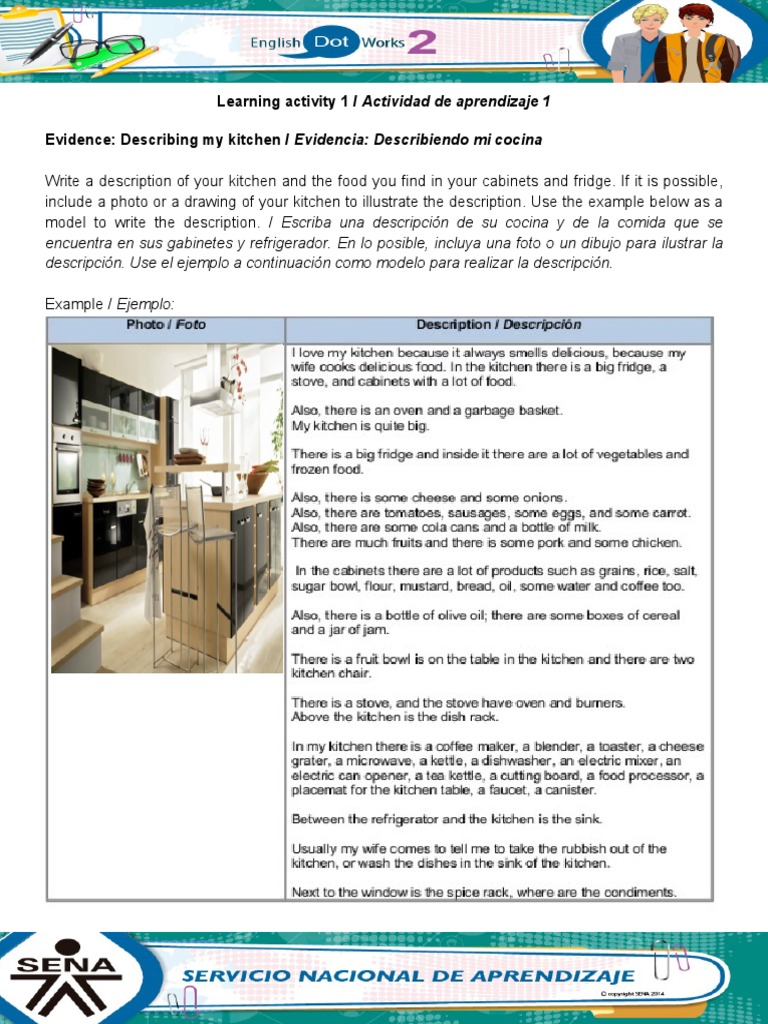 Describing My Kitchen