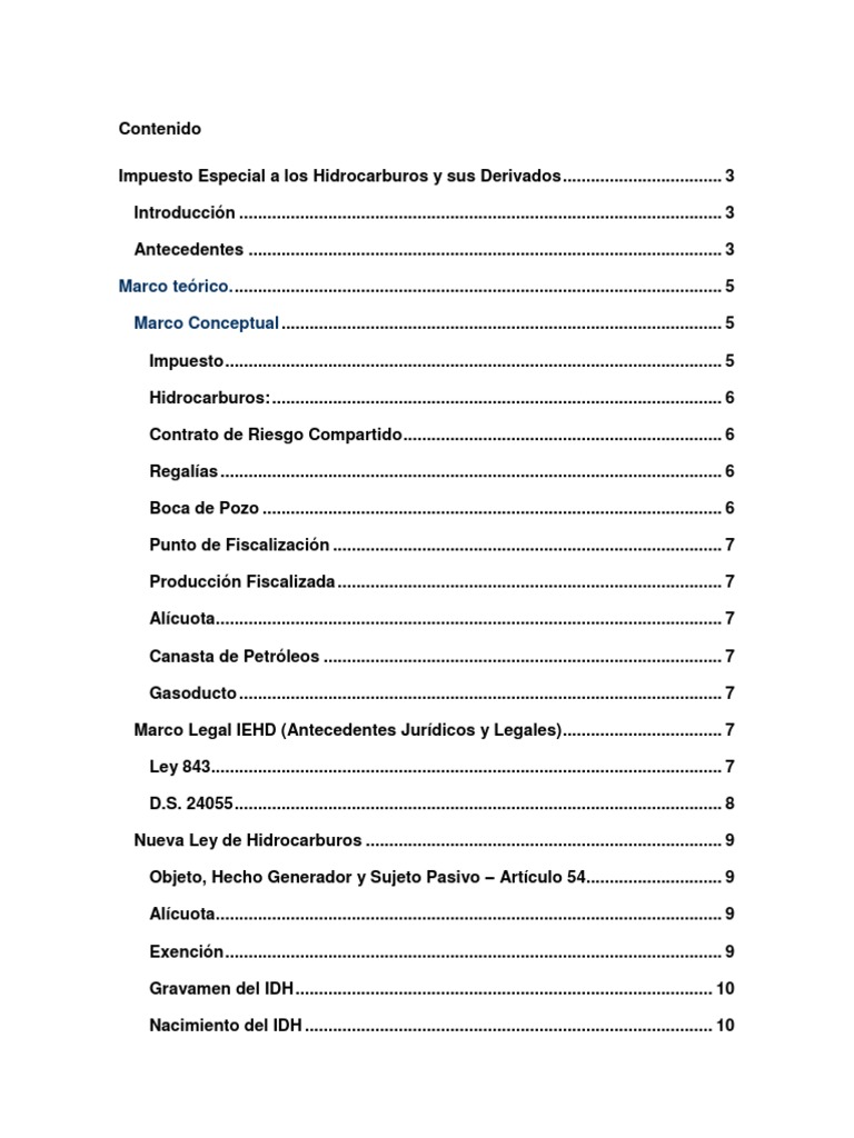 Impuesto a Hidrocarburos en Bolivia | PDF | Impuestos | Gobierno