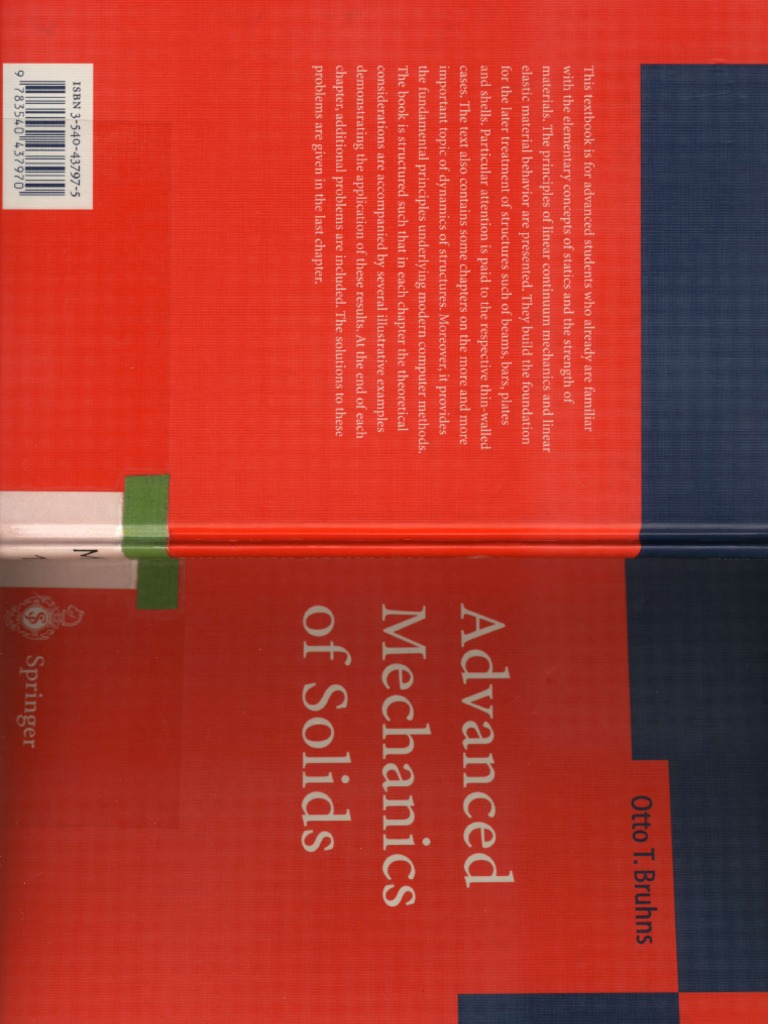 Advanced Mechanics of Solids | PDF