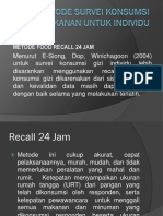 Metode Survei Konsumsi Makanan Untuk Individu