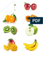 Frutas y Verduras Pares en Ingles