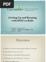 Getting Up and Running With BDD On Rails: Nicholas Cancelliere Twitter: Ozmox