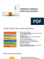 Langkah-Langkah Penelitian Geografi