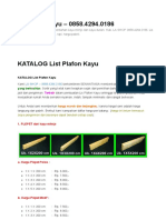 KATALOG List Plafon Kayu - Jual Lis Plafon Kayu - 0858.4294