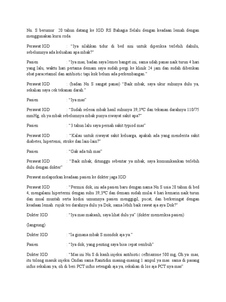 Roleplay Komunikasi Sbar