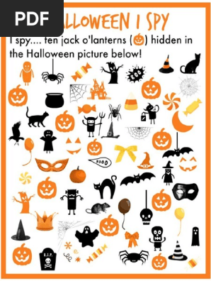Printable Halloween I Spy