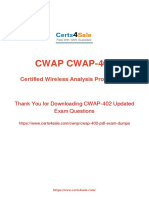 Up-to-date CWAP-402 Professional Exam Dumps (NOV 2017)