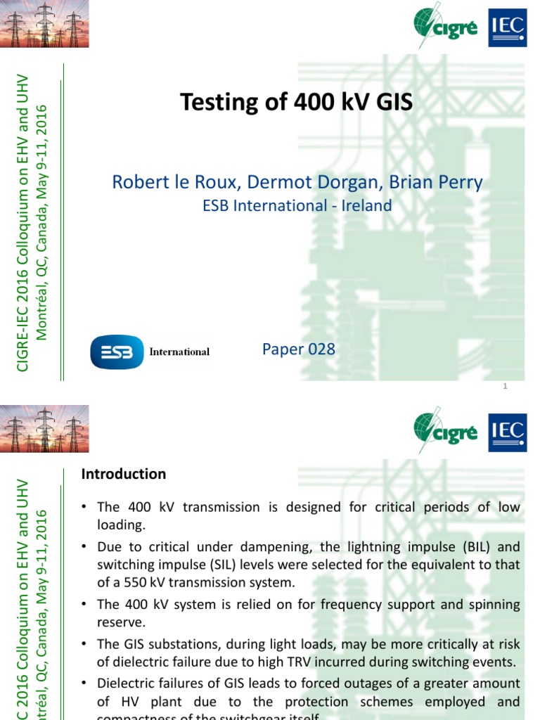 CIGRE.pdf | Insulator (Electricity) | High Voltage