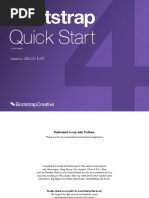 Sample Bootstrap 4 Quick Start