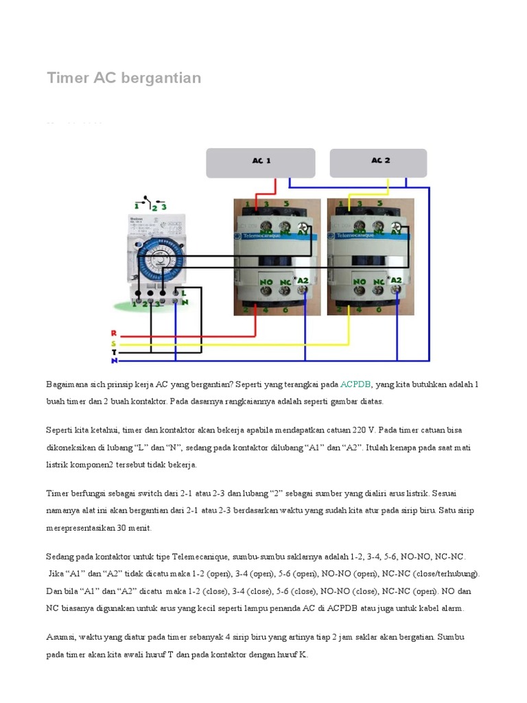 Rangkaian Timer AC Bergantian 2 Jam | PDF