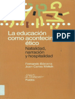 Barcena Fernando - La Educacion Como Acontecimiento Etico