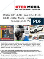 DIJAMIN CEPAT!! WA 0858-1188-6890, Dokter Mobil, Biaya Servis Ac Mobil Atoz Kelapa Gading