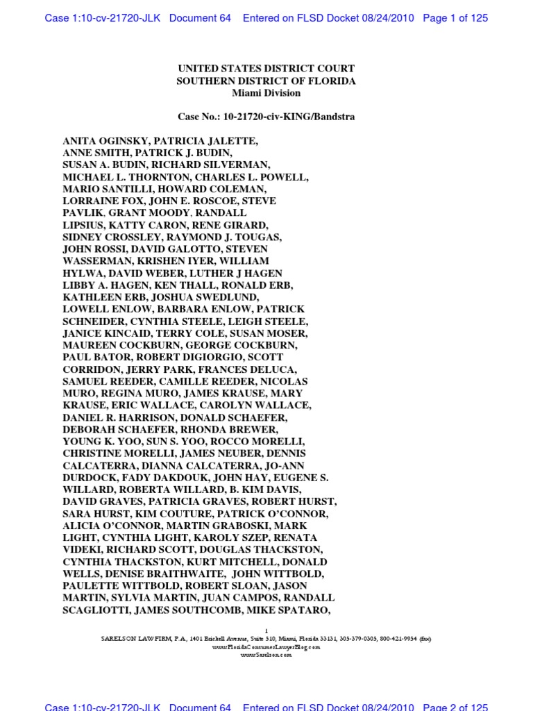 Paragon Properties of Costa Rica Second Amended Complaint PDF Real