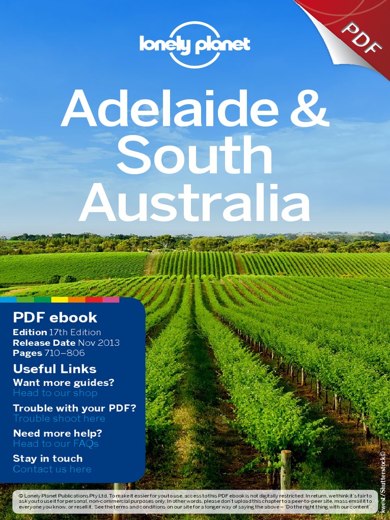 AIEC Lonely Planet Adelaide and SA PDF Adelaide Lonely Planet image