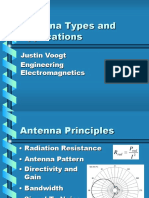 Antenna Types and Applications: Justin Voogt Engineering Electromagnetics