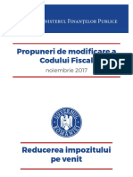 Modificari Cod Fiscal - Romania 11.2017