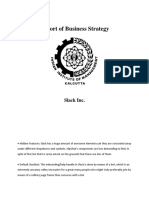 Report of Business Strategy: Slack Inc