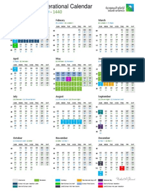 saudi aramco calendar 2021 2018 Operational Calendar Pdf Holidays Festival saudi aramco calendar 2021