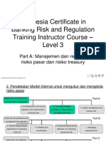 Indonesia Certificate in Banking Risk and Regulation Training Instructor Course - Level 3