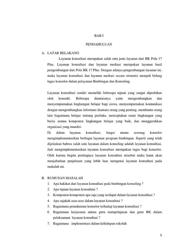 Kerjasama Guru Mata Pelajaran Dan Guru Bk